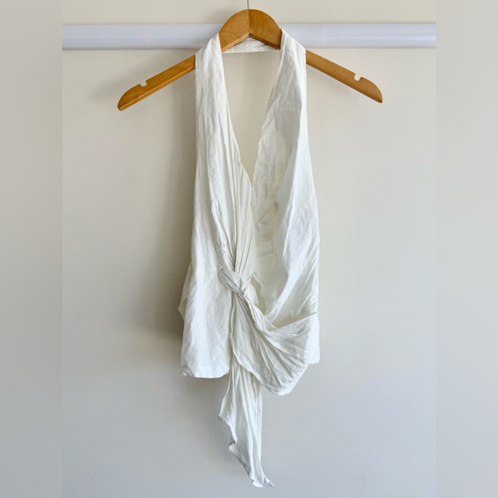 ZARA | White Halter Top